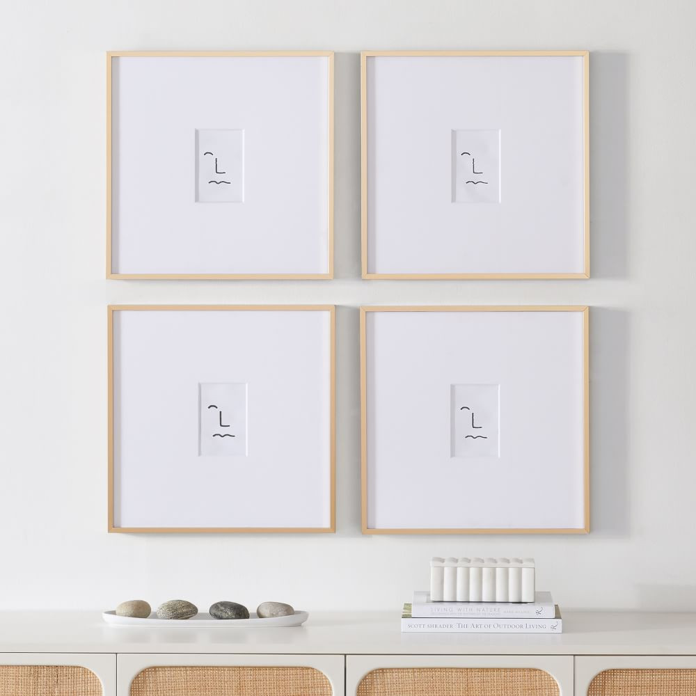 Multi-Mat Gallery Frames - Brass | West Elm (US)