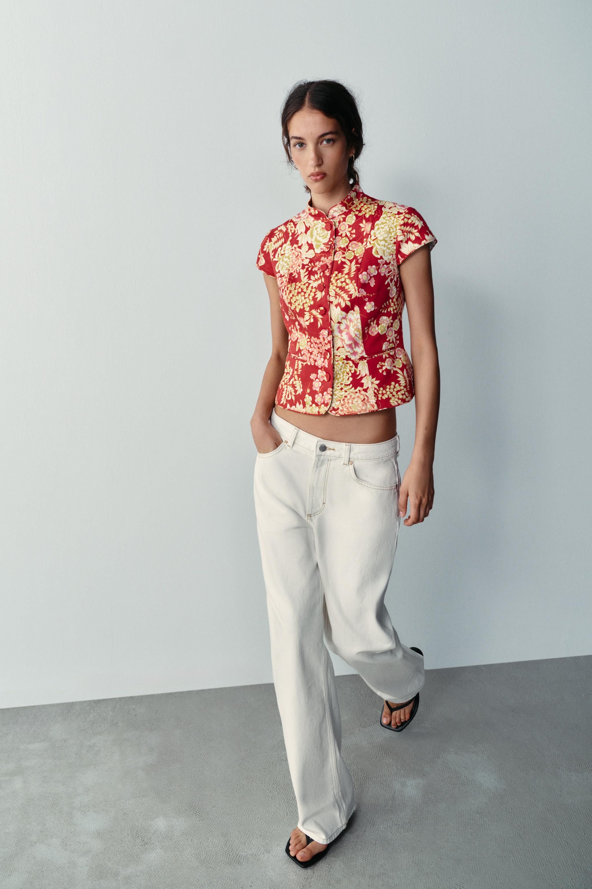 FLORAL PRINT TOP | Zara UK