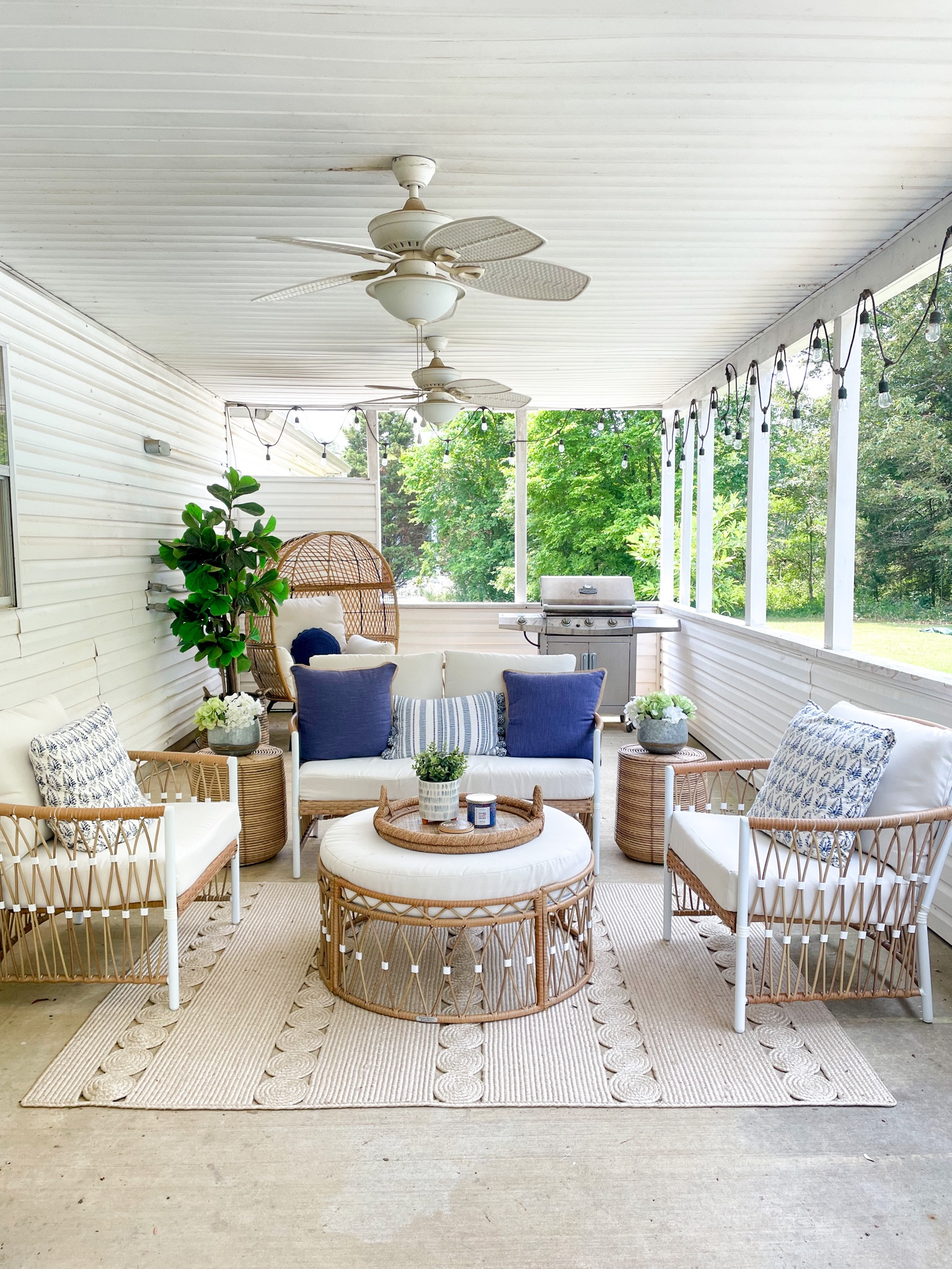 Spending every day enjoying our new patio setup!💙🤍🤗

#outdoordecor #walmartdecor #outdoorwalmart #betterhomesandgardens #athome #tjmaxx #amazondecor #walmarthomedecor #summerdecor

#LTKsalealert #LTKhome #LTKfamily