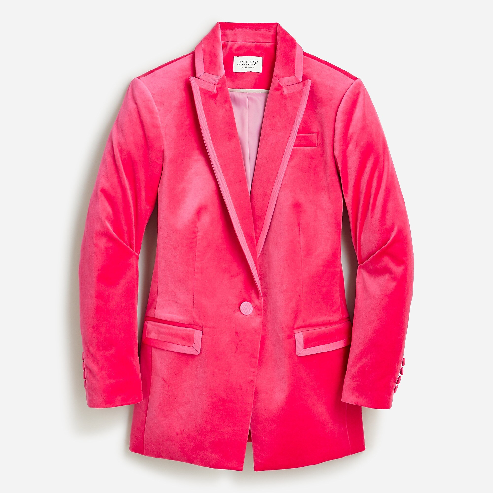 Collection Willa blazer in tipped stretch velvet | J. Crew US