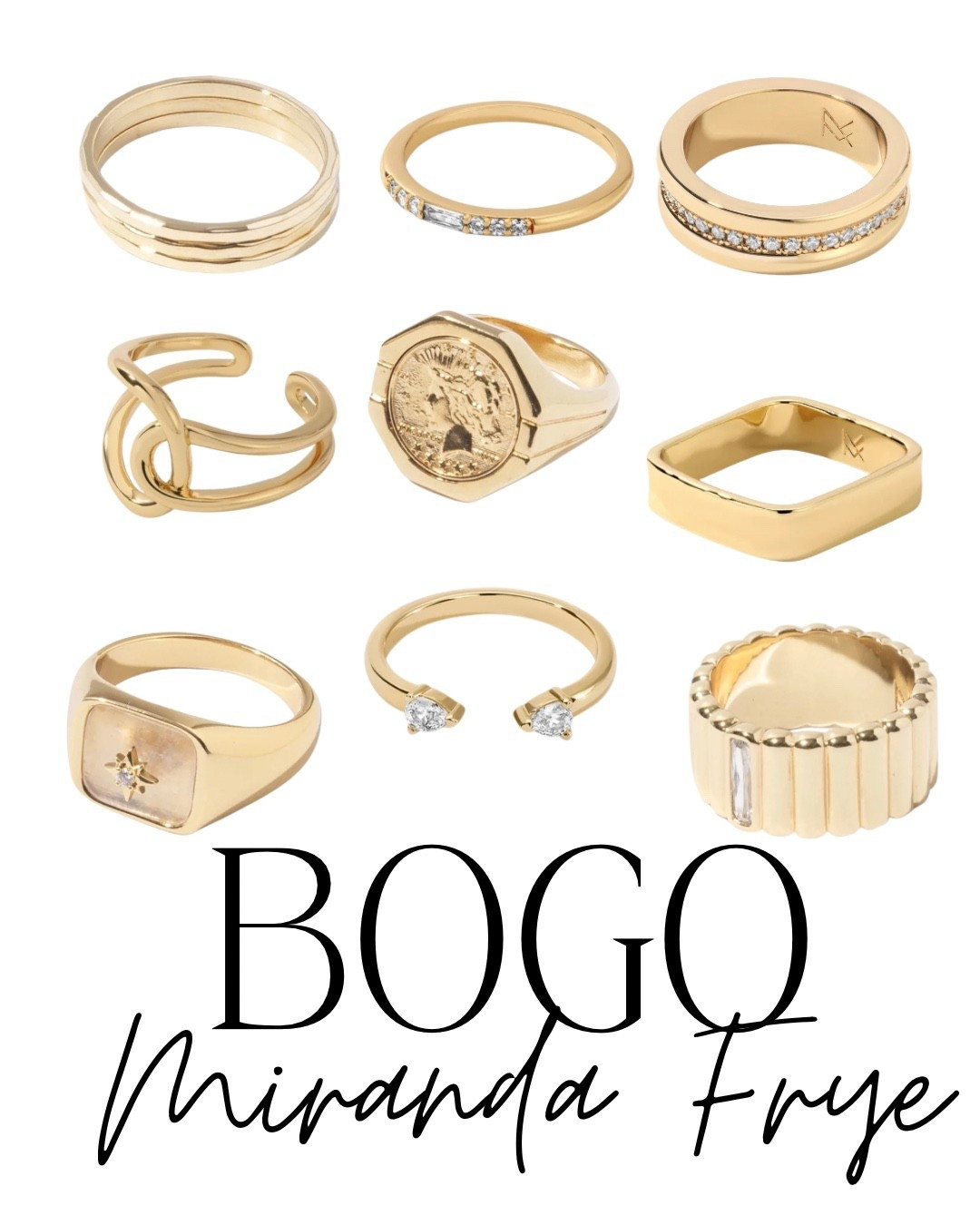 Use code DAY5 to buy one get one free in @mirandafrye rings!! 

#LTKGiftGuide