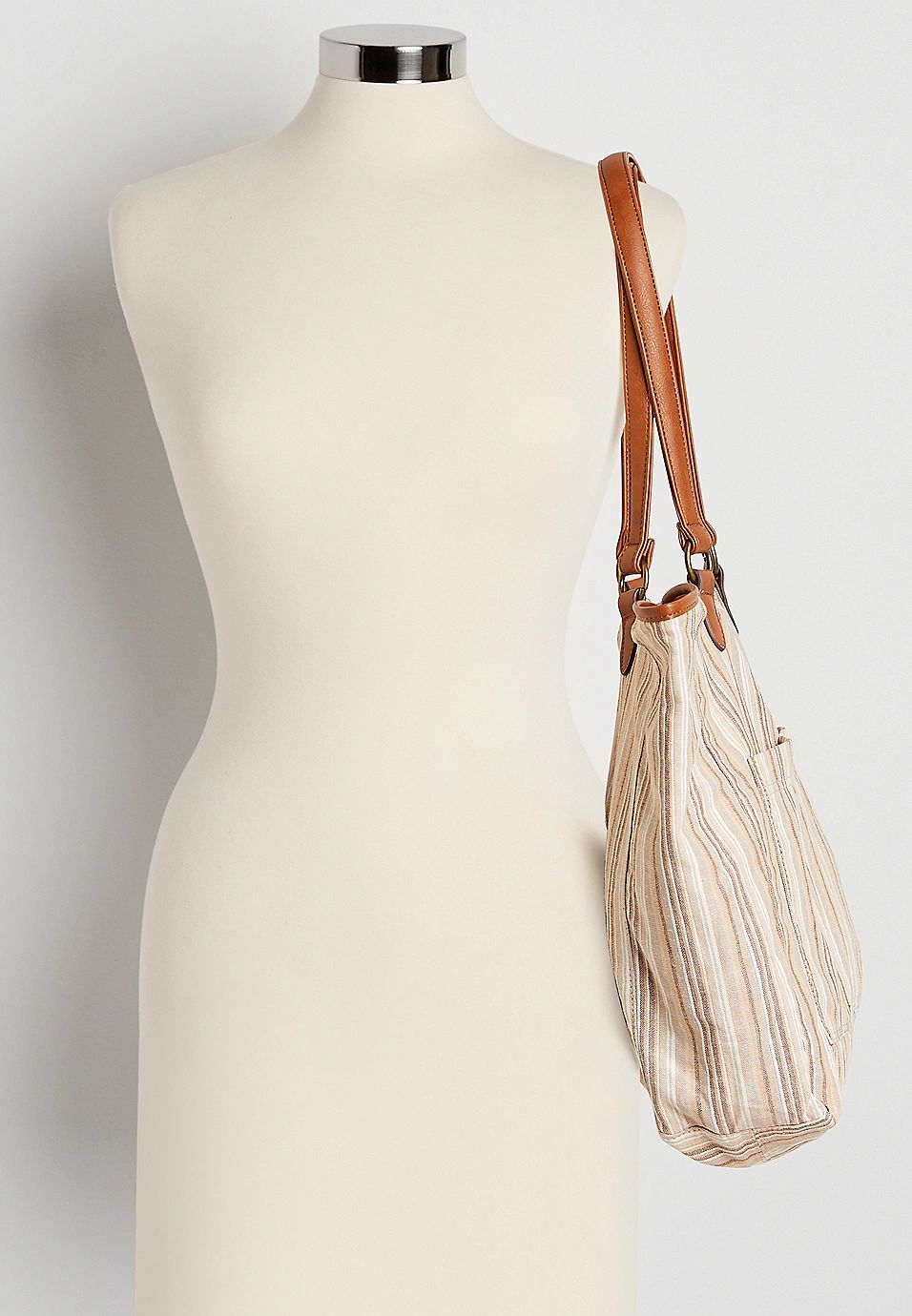 Natural Stripe Tote Bag | Maurices