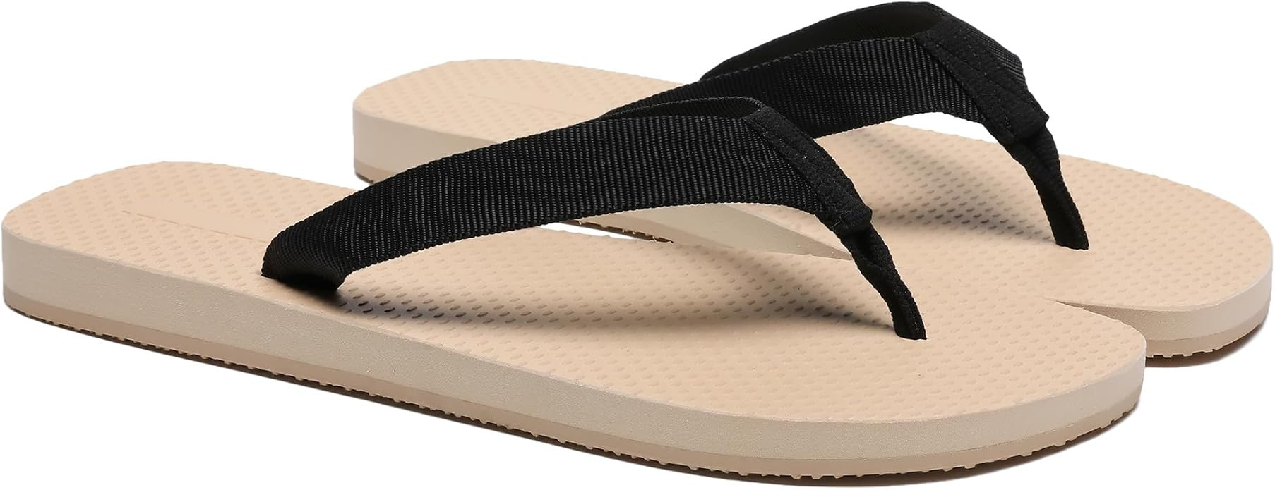 Rubber Thong Sandals for Women Beach Flip Flops Casual Comfortable Slip On Flat Sandals Ladies Sl... | Amazon (US)