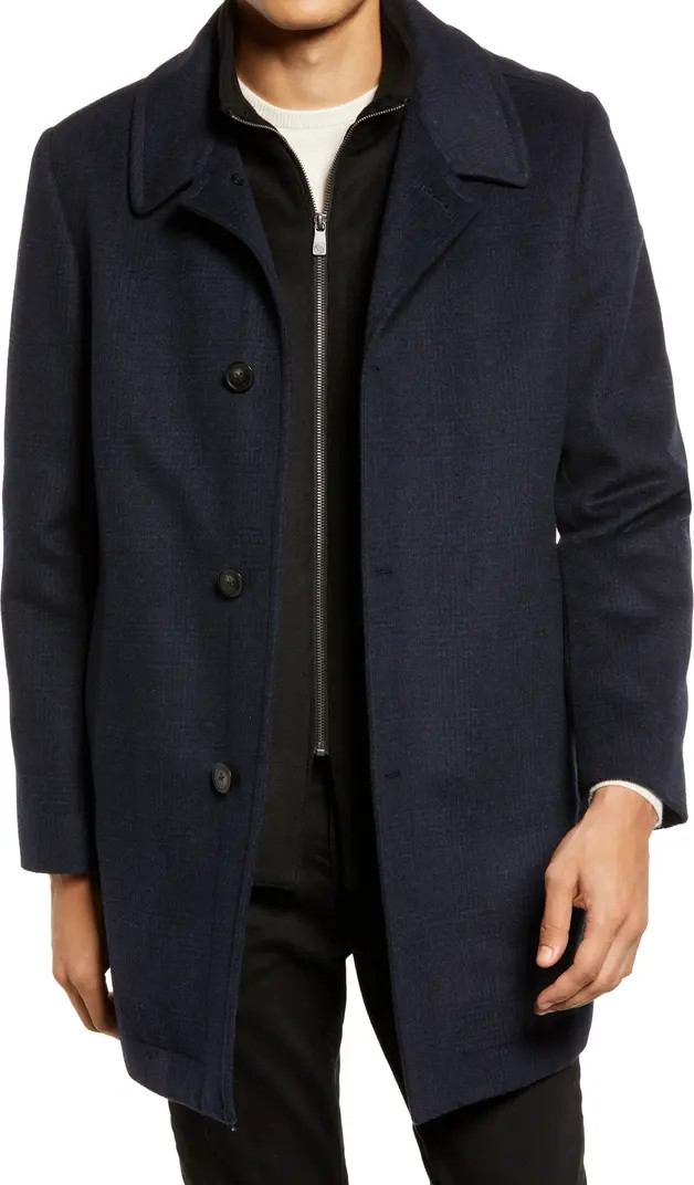 Hart Schaffner Marx MacBeth Wool Blend Car Coat with Bib | Nordstrom | Nordstrom