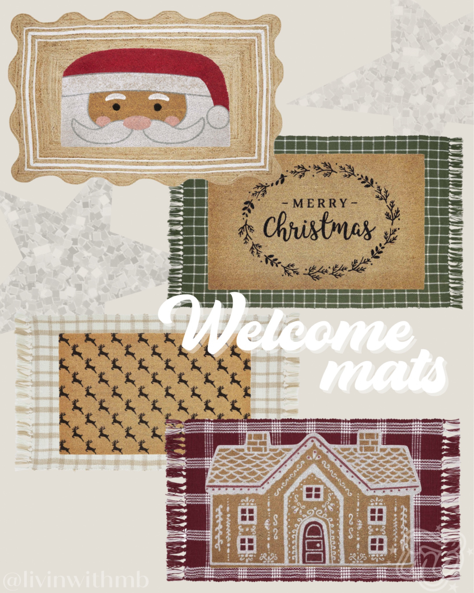 Some of my favorite layered welcome mats from Walmart🎅🏼

#LTKSeasonal #LTKHome #LTKHoliday