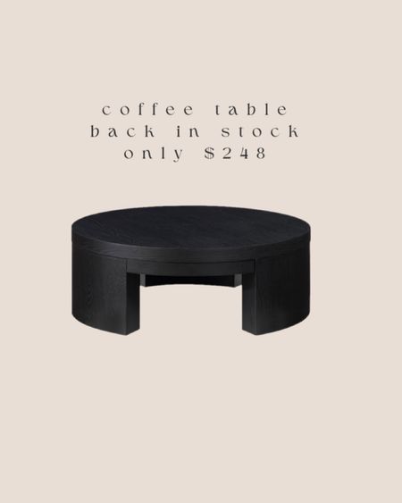 modern round coffee table back in stock


#LTKstyletip #LTKhome #LTKsalealert