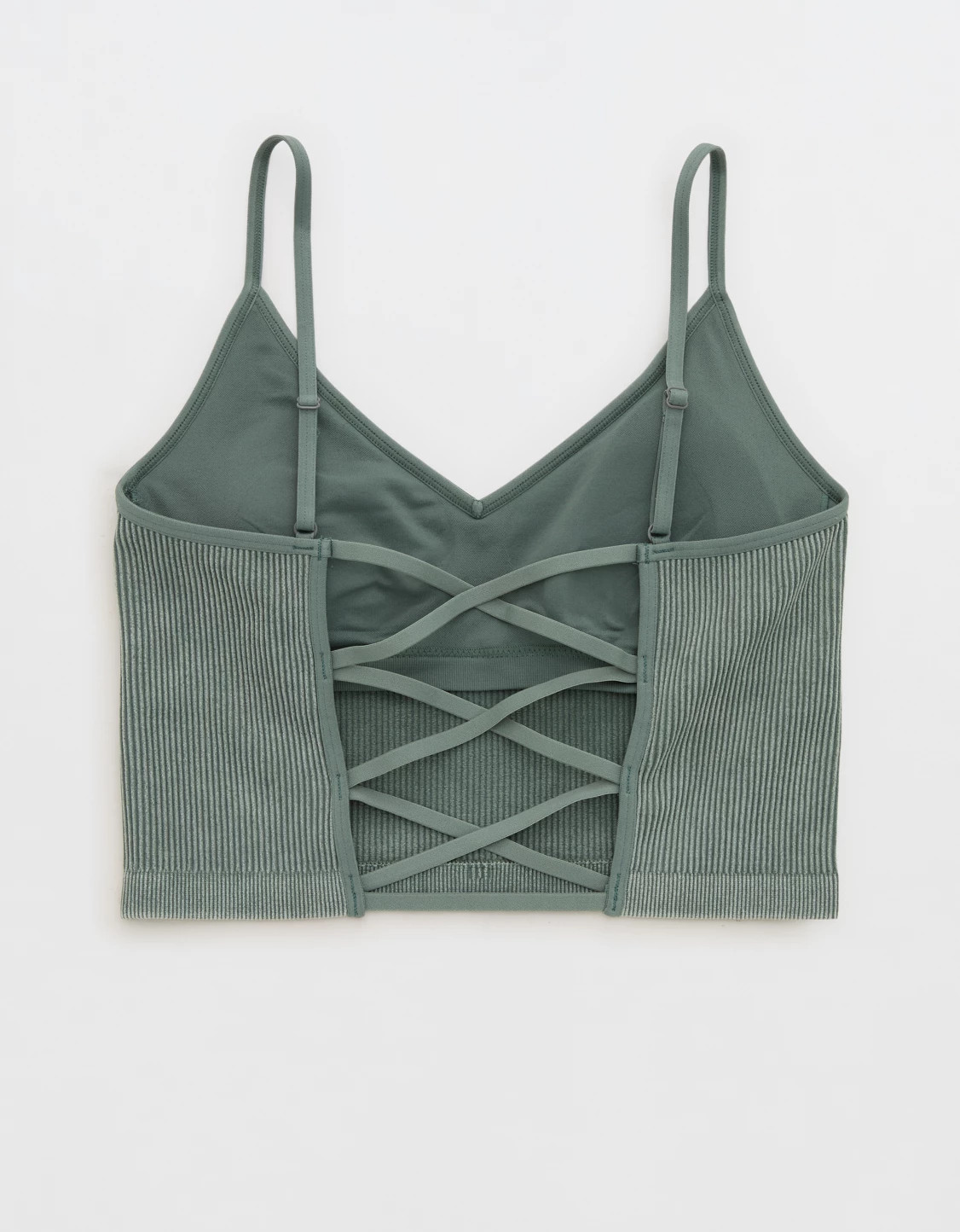 Superchill Seamless Rib Padded Bra Top | Aerie