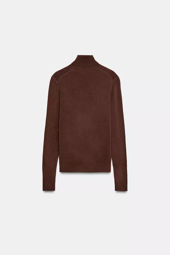 BASIC PLAIN KNIT JUMPER | Zara UK