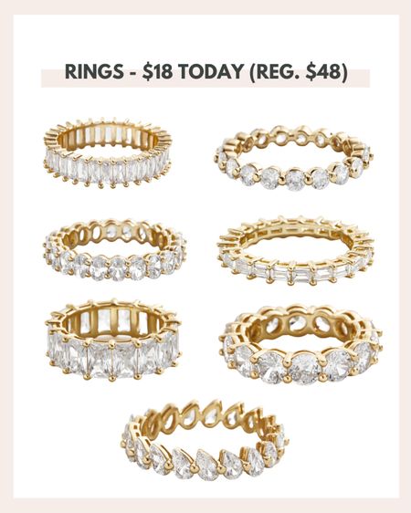 Love these rings! I have the first one on the left. These best seller rings are on sale today for $18! (Reg. 48!) would make a great gift!

#LTKGiftGuide #LTKsalealert #LTKCyberweek