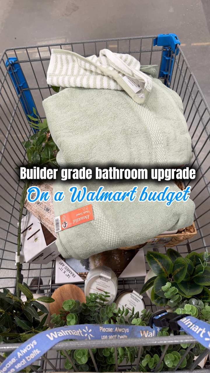 Weekend project complete! 😍
I transformed this builder-grade guest bathroom into a space I absolutely love—all on a $300 budget, and I actually stuck to it! Everything came from Walmart or Hobby Lobby. What do you think of the makeover? ✨

#buildergradeupgrade #walmartstyle #homeproject #housetohome #explorepage