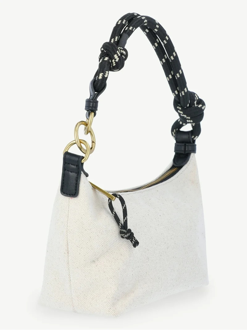 Free Assembly Women's Canvas Shoulder Bag, Natural | Walmart (US)