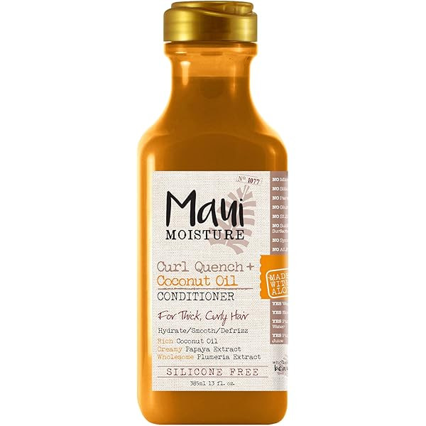 Maui Moisture Curl Quench + Coconut Oil Curl-Defining Anti-Frizz Shampoo to Hydrate and Detangle ... | Amazon (US)