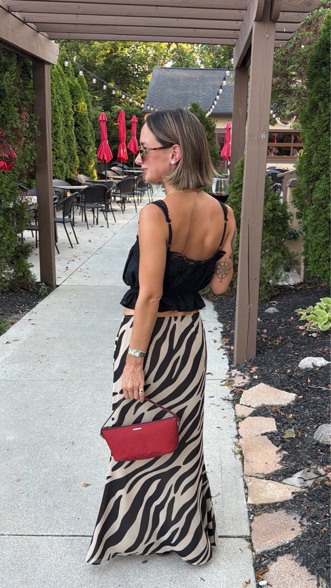 XS in all! I had the skirt taken in at the waist. Bag is vintage

#LTKdayinmylife #LTKgrwm #LTKootd