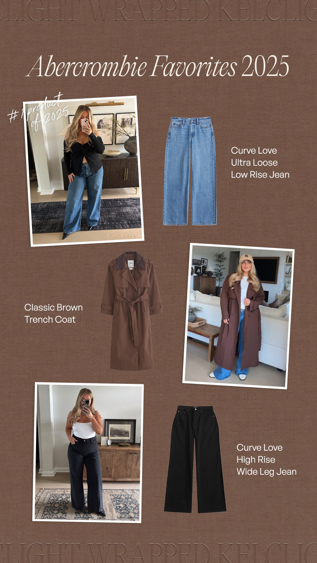 Your 2025 wrapped✨ Best sellers from Abercrombie!!! 

#LTKMidsize #LTKSaleAlert