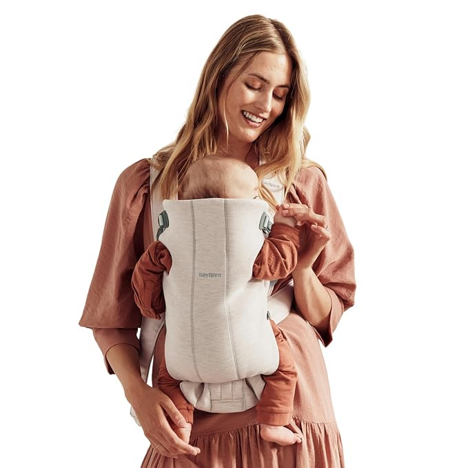 BabyBjörn Baby Carrier Mini, Light Beige, 3D Jersey | Infant Carrier (7-24 lbs), Ergonomic, Easy... | Amazon (US)