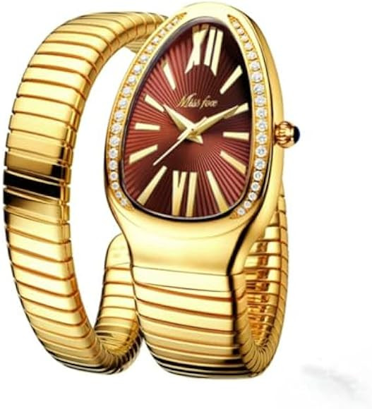 Dress Snake Shape Bracelet Women Watch Top Elegant Waterproof Quartz Jewelry Watches | Amazon (US)