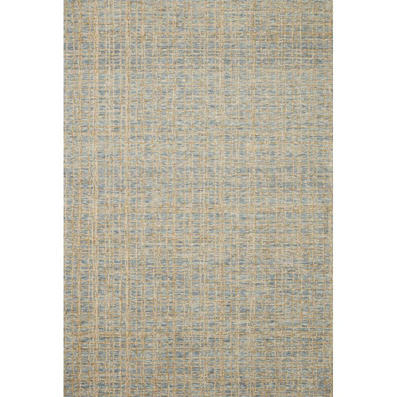 Chris Loves Julia x Loloi Polly Checkered Hand-tufted Blue/Sand Area Rug | Wayfair North America