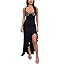 Women 3D Flowers Halter Dress Floral Fringed Long Dress Y2k Sleeveless Open Back Tassels Dress Sh... | Amazon (US)