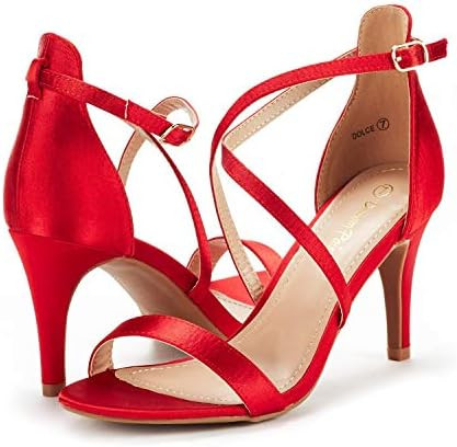 DREAM PAIRS Women's Dolce Fashion Stilettos Open Toe Pump Heel Sandals | Amazon (US)