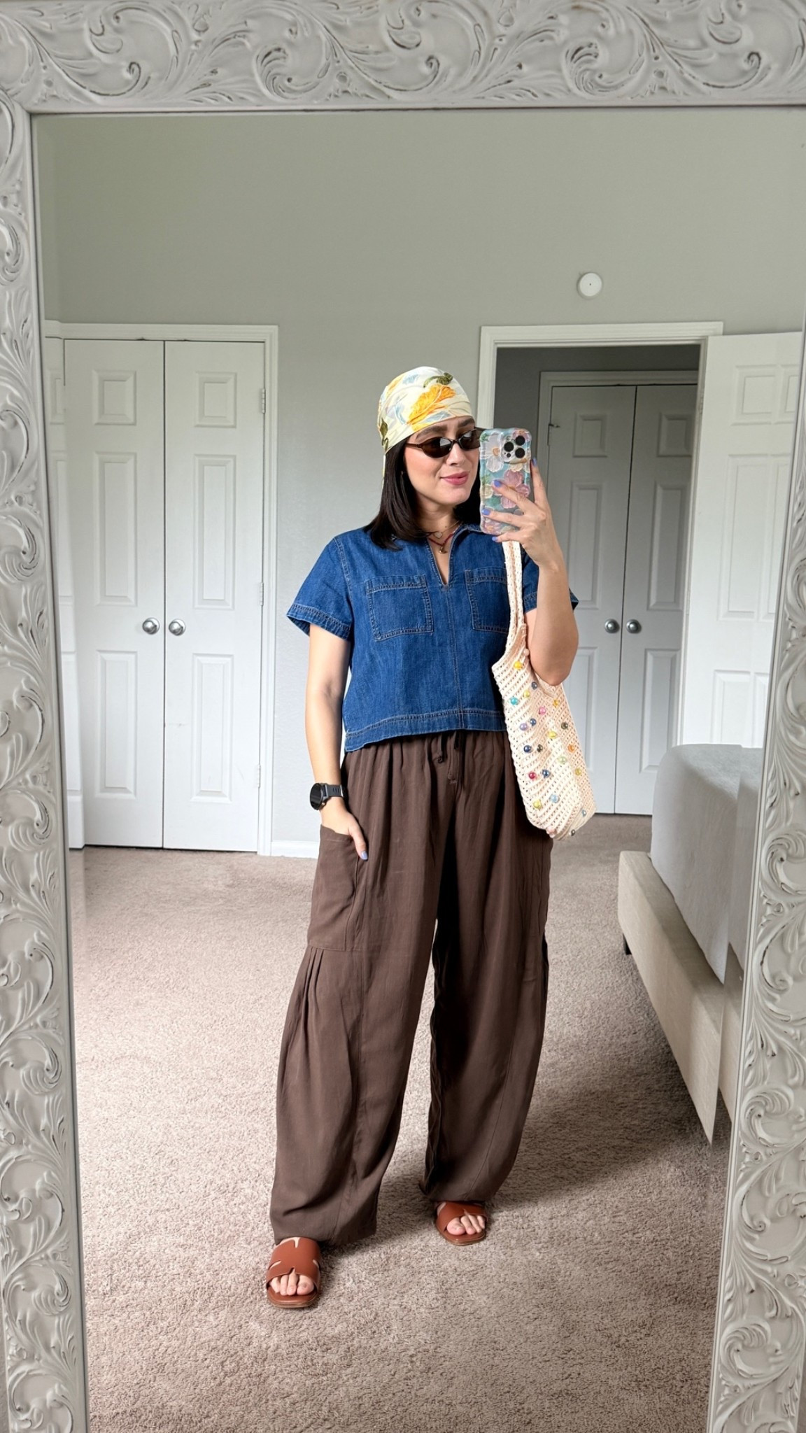 Easy and cute summer mom outfit. Size small in pants, top is sold out at old navy but linked similar ❤️ accessories all available.

#LTKootd #LTKmomlife #LTKPetite