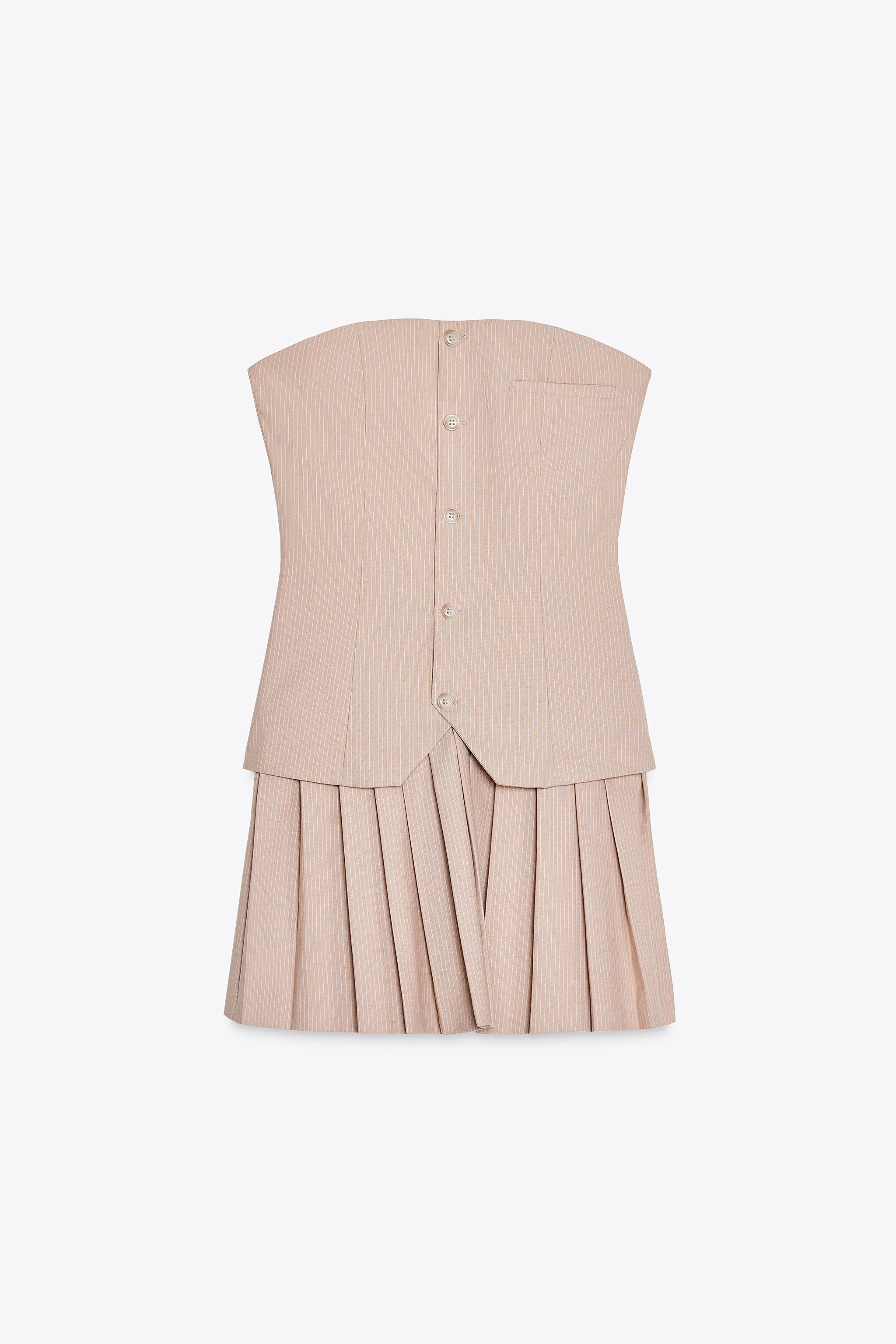 SHORT STRAPLESS DRESS | Zara US