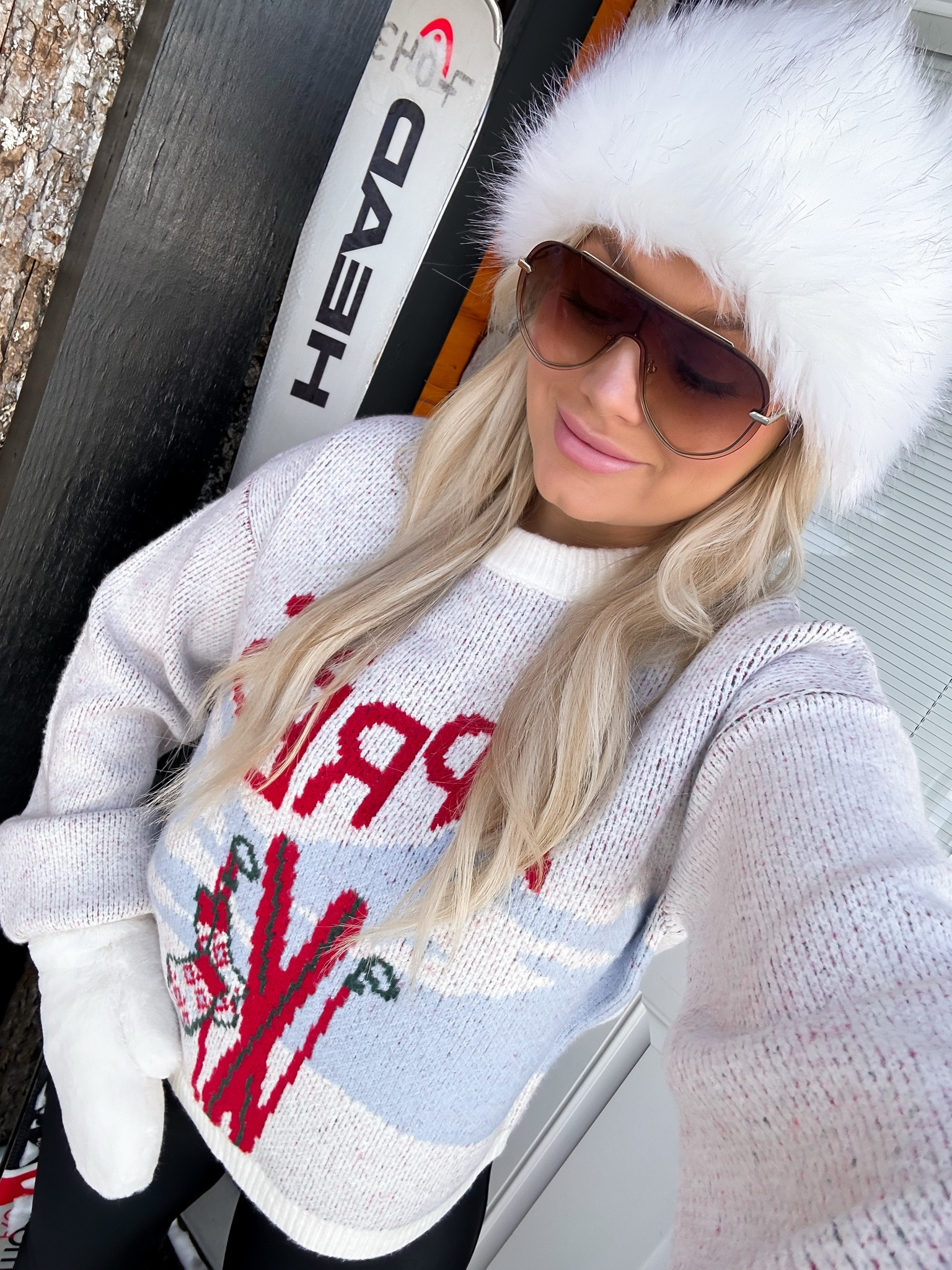 Target Apres Ski sweater - wearing size medium 

#LTKTravel #LTKFindsUnder50