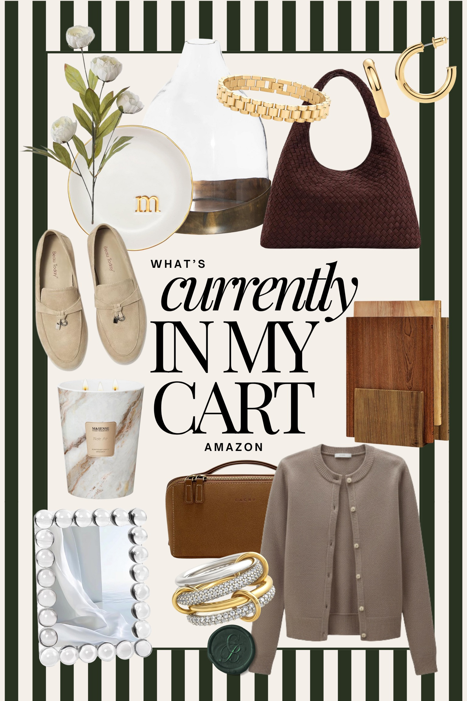 ✨ What’s currently in my cart.
A mix of cozy home accents and everyday staples that feel elevated but still easy to live with. Neutral tones, warm textures, and pieces I know I’ll reach for again and again. 🤍

#AmazonHome #AmazonFinds #AmazonFavorites #AmazonMostLoved #LTKHome #HomeFavorites #AmazonMustHaves 

 #LTKSeasonal #LTKHome #LTKFindsUnder50