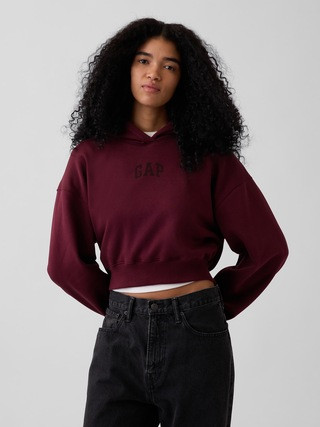 VintageSoft Crop Logo Hoodie | Gap (US)