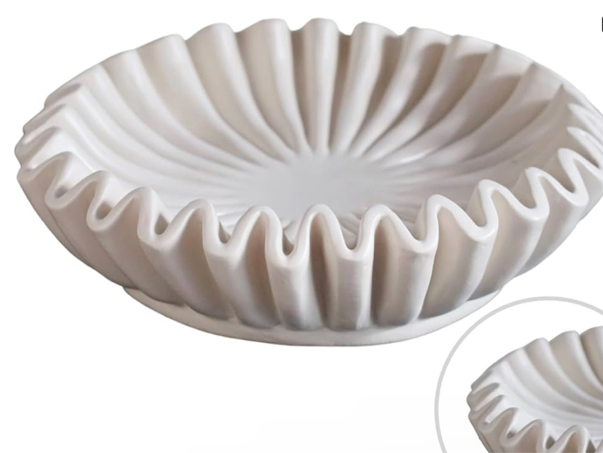 Viral scalloped decorative bowl for $29.99 😱

#LTKfindsunder50 #LTKhome