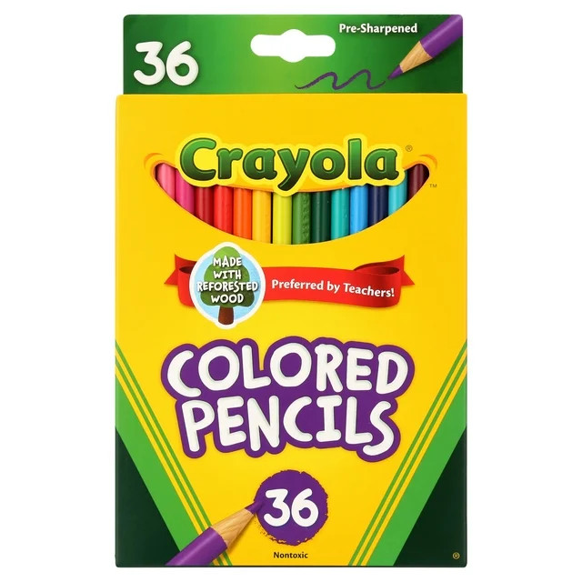 Crayola Colored Pencil Set, 36 Ct, Arts & Crafts, School Supplies, GIfts for Kids and Artists - W... | Walmart (US)