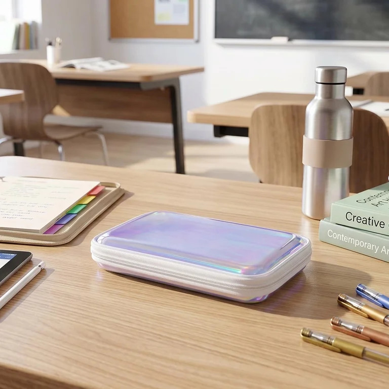 Pen+Gear Large Zipper Pencil Case, Iridescent | Walmart (US)