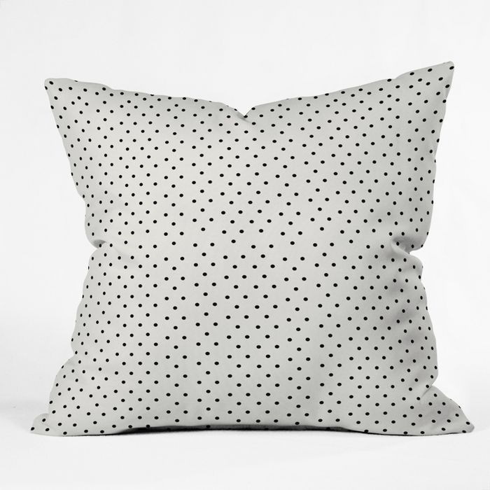 Black/White Polka Dots Throw Pillow - Deny Designs | Target