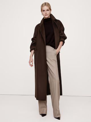 Oversized Double-Faced Scarf Coat | Banana Republic (US)