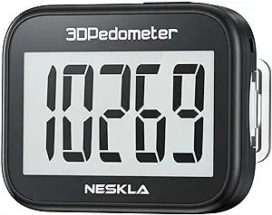 3D Pedometer for Walking, Simple Step Counter for Walking with Large Digital Display, Step Tracke... | Amazon (US)