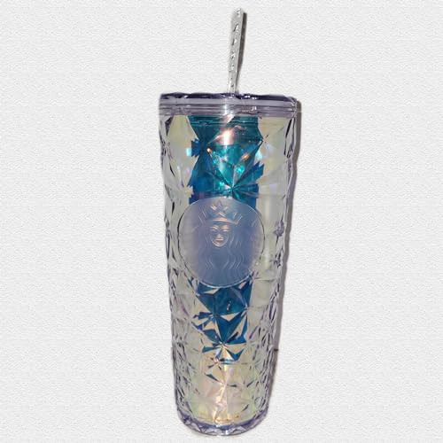Starbucks Christmas Holidays Clear Diamond Prism Crystal Venti 24oz Tumbler | Amazon (US)