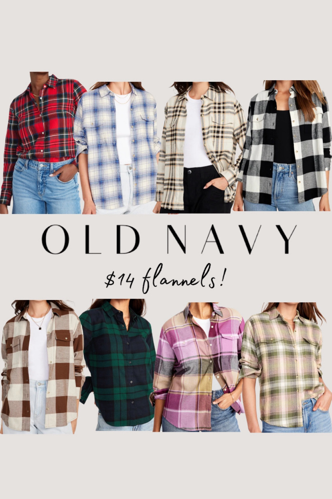 flannel loose shirts