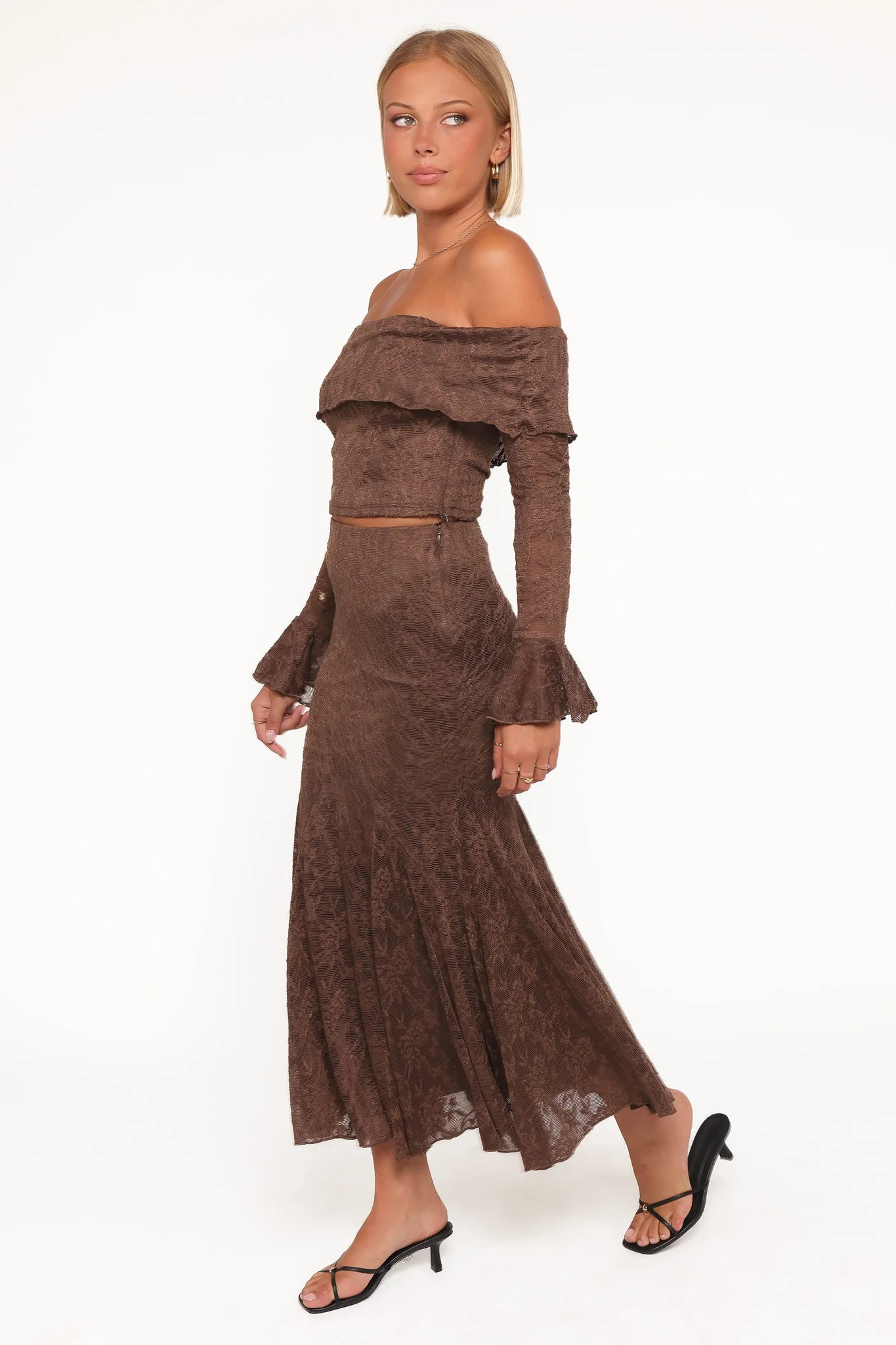 Bromley Lace Skirt Set - Brown | Petal & Pup (US)