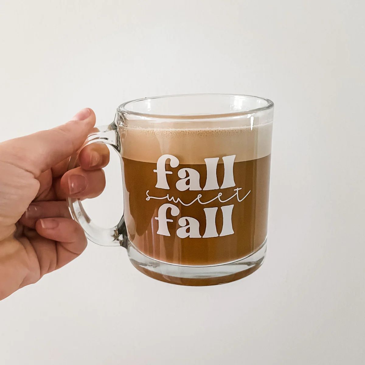 Fall Sweet Fall Glass Specialty Mug | Sweet Mint Handmade Goods