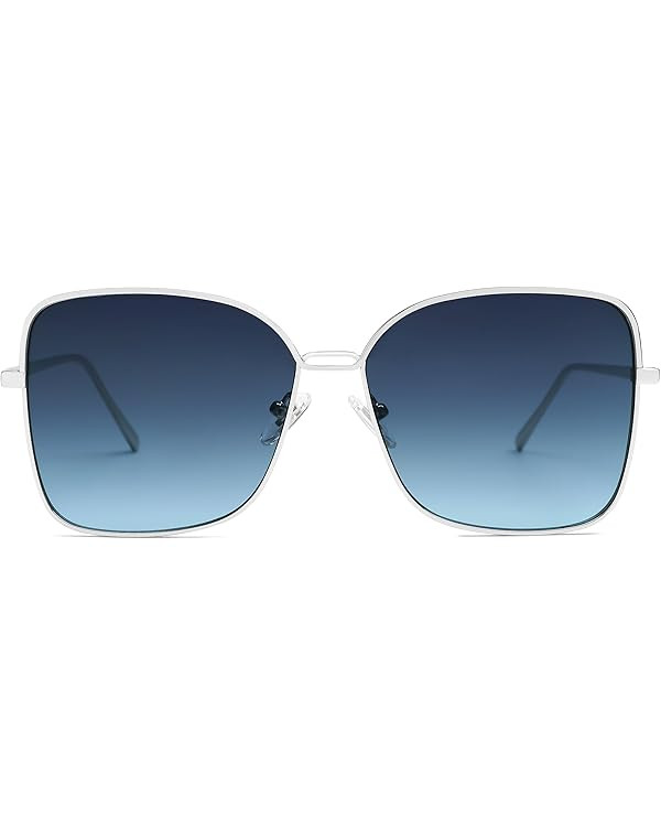 SOJOS Classic Square Oversized Sunglasses for Women Big Large Designer Style Sunnies SJ1082 | Amazon (US)