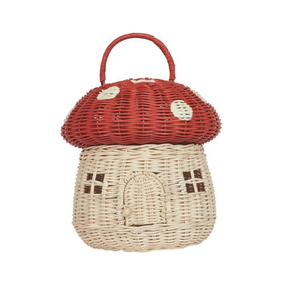 Olli Ella Rattan Mushroom Basket | The Tot
