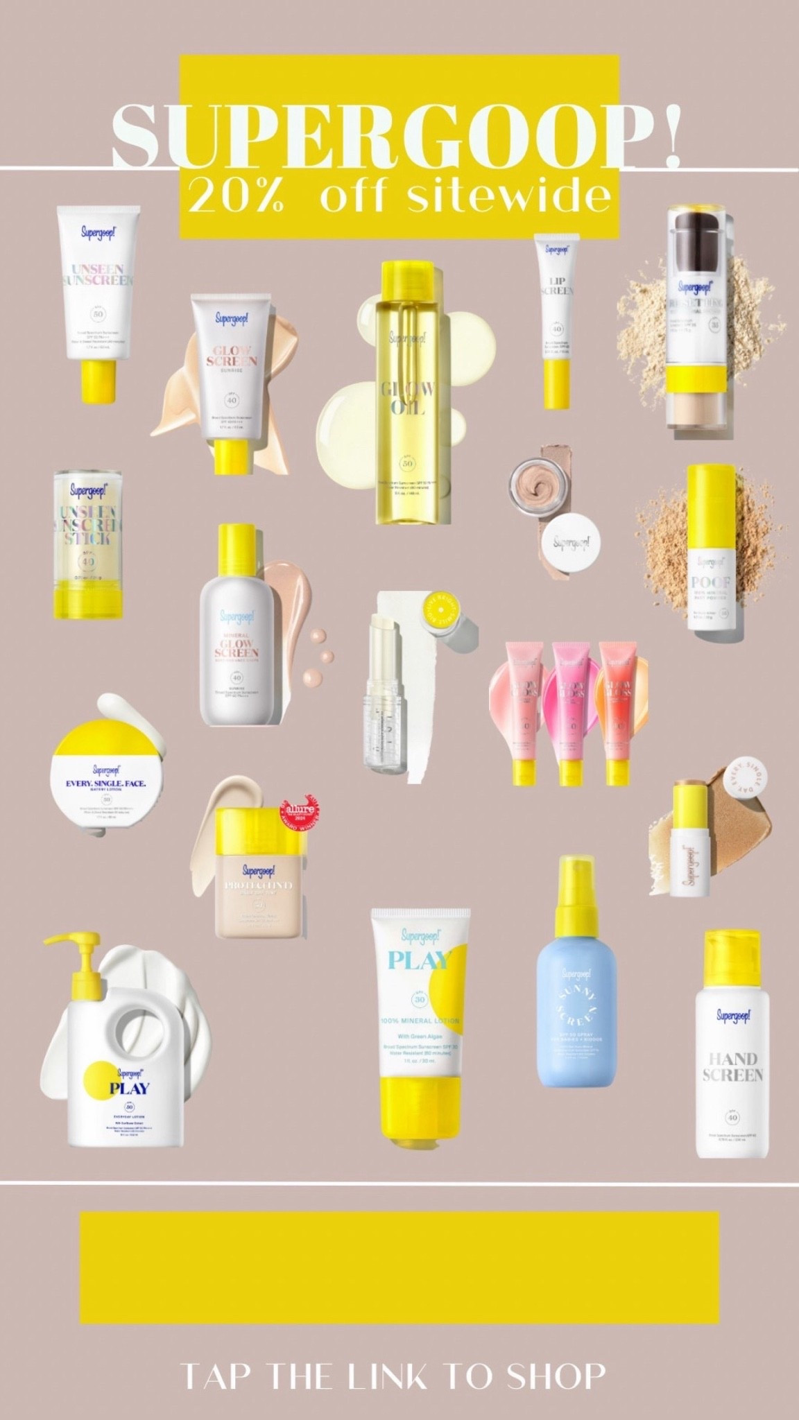 Supergoop sunscreen ☀️ 20% off no codes needed

#LTKBeauty #LTKTravel #LTKSaleAlert
