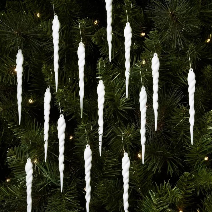14ct Glitter Icicle Christmas Ornament Set - Wondershop™ | Target