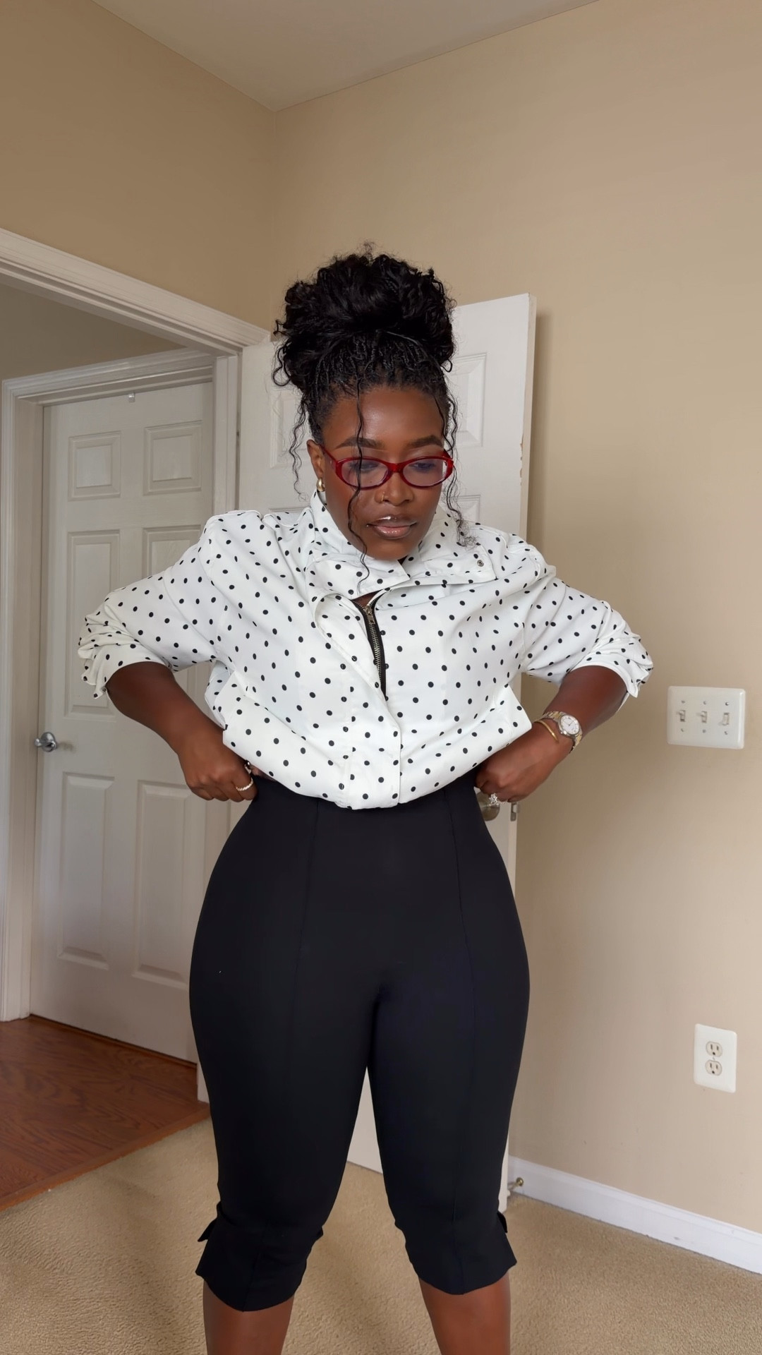 Casual Chic Spring OOTD 🖤🤍
Too and Bottoms: Medium 

#LTKPlusSize #LTKgrwm