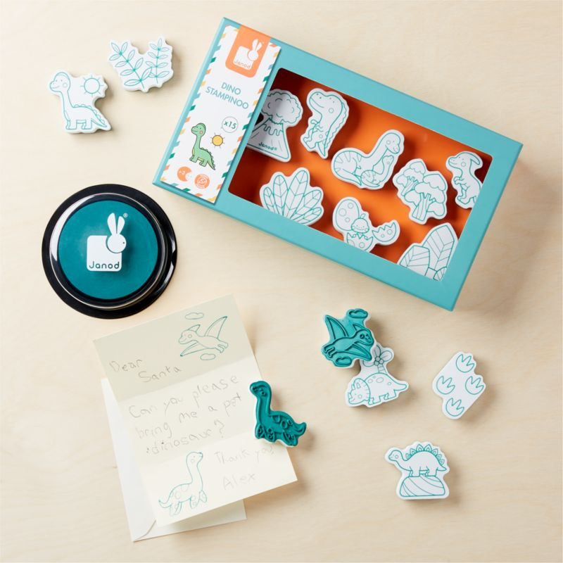 Janod Dinosaur Stamp Kit + Reviews | Crate and Barrel | Crate & Barrel