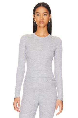 WeWoreWhat Fitted Crewneck in Heather Grey from Revolve.com | Revolve Clothing (Global)