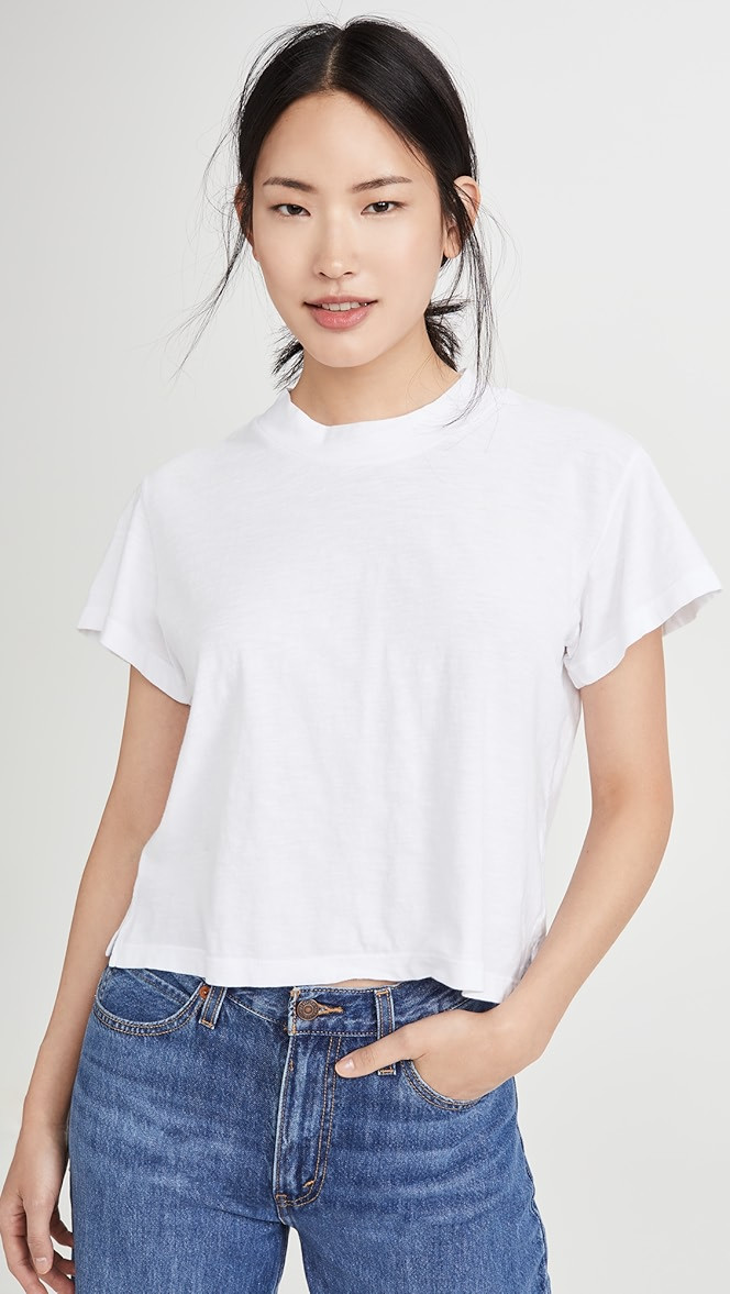 Mock Neck Shaden Crew Tee | Shopbop