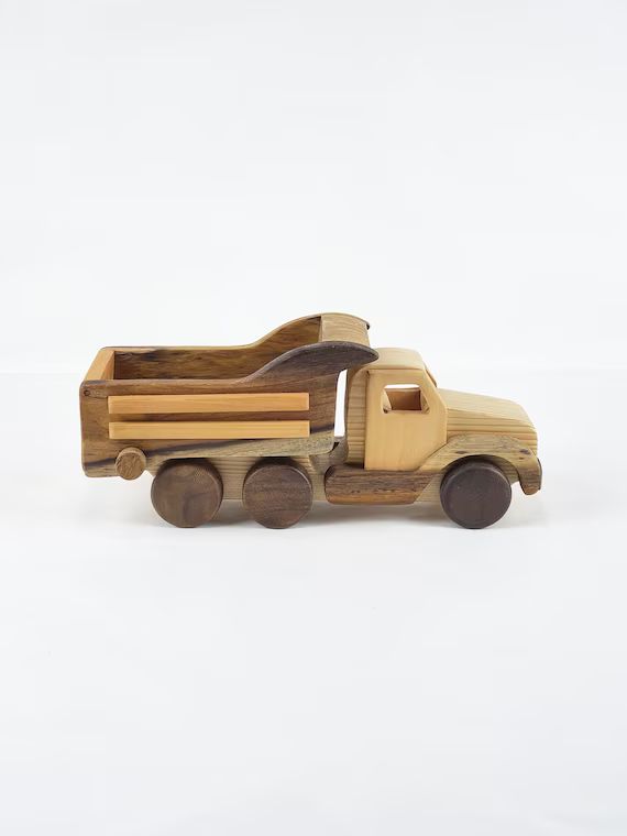 Wooden Dump Truck Toys for children | Nursery Decor | Birthday gift for children 2 year old. | Etsy (US)