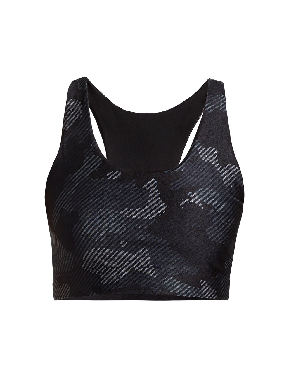 Terez Women's Reversible Printed Sports Bra - Charcoal Camo Stripe - Size XS | Saks Fifth Avenue