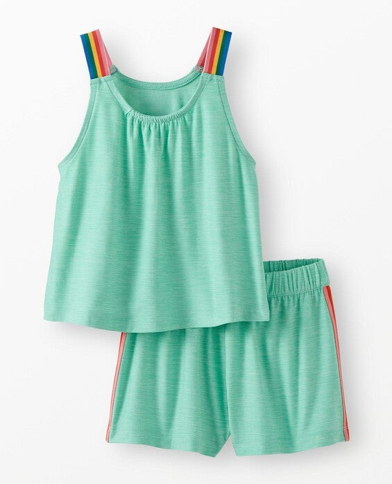 Girls' Opal Active UV Tank & Shorts Set - Size Little Kids 6-7 by Hanna Andersson | Hanna Andersson