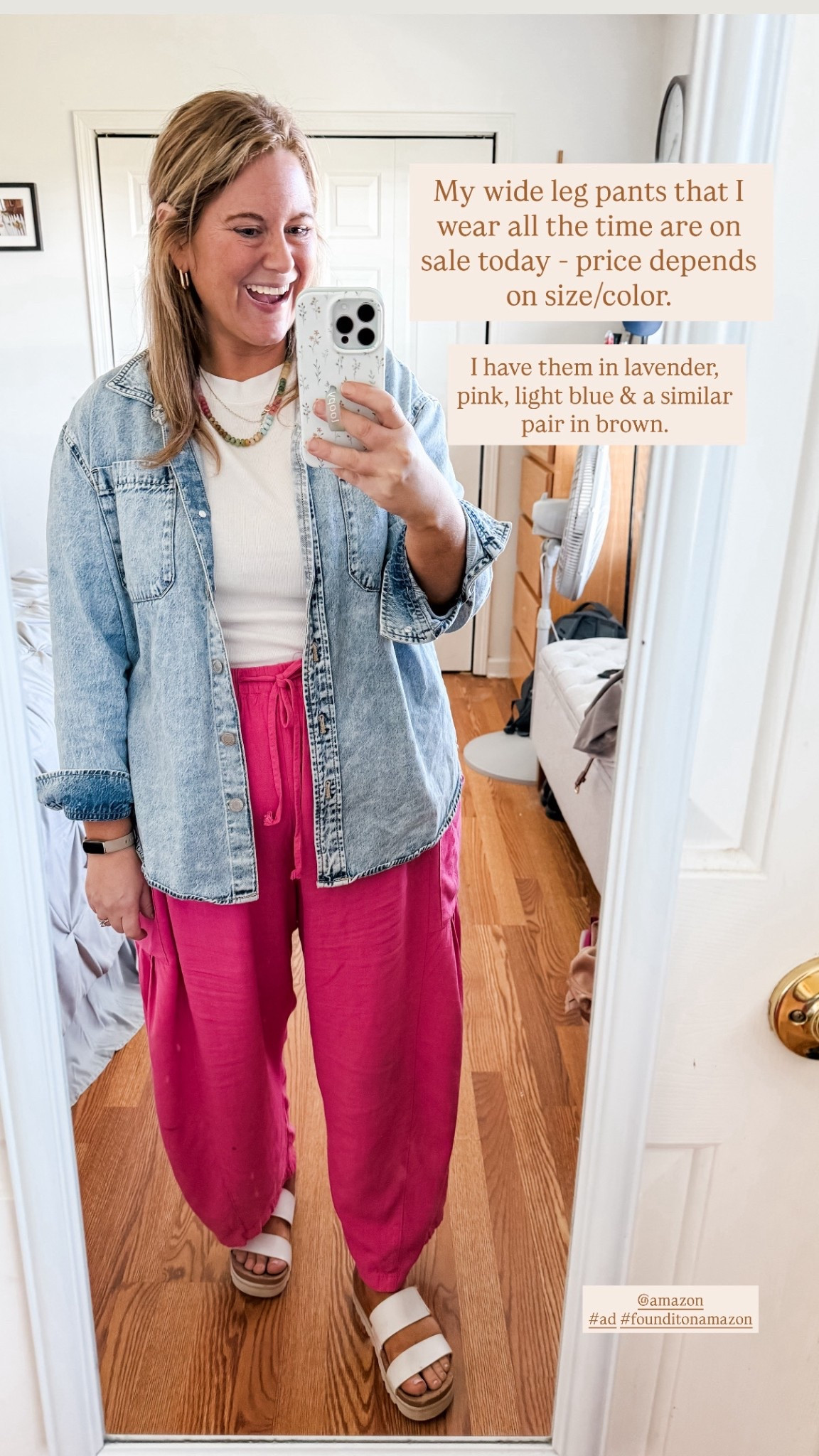 One of my favorite pairs of pants! Linen blend.  Wear with clogs into the Fall! I wear a large. 

@amazon #ad #founditonamazon

#LTKMidsize #LTKFindsUnder50 #LTKSaleAlert